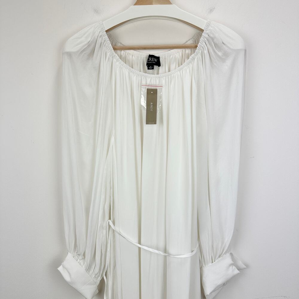J.Crew Collection Sheer Maxi Dress Viscose Oversized Minimalist Boho Medium NWT - Picture 4 of 12